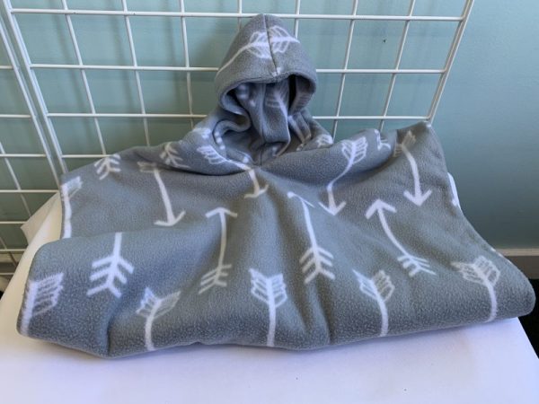 Size 2/4 Toddler - Grey/White Birdy Boutique Carseat Poncho