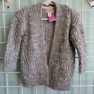 Size 12 Month - Grey/Silver Cardigan Sweater