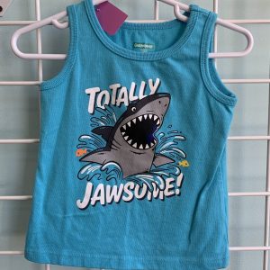 Size 18 Month - Blue Totally Jawsome Shark Tank Top