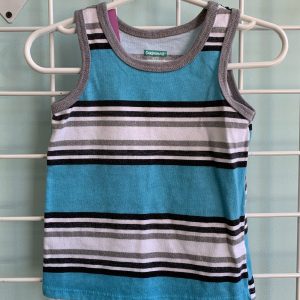 Size 18 Month - Blue/Grey Stripe Tank Top