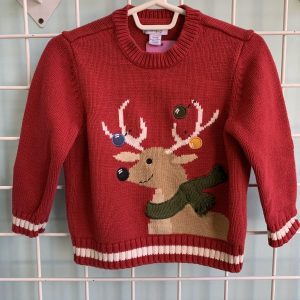 Size 3T - Red Reindeer Sweater