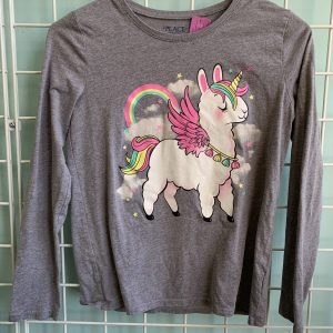 Size 14 - Grey Llama Corn Shirt