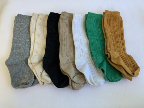 Socks - Toddler, 12/24 Month, Knee High -7 Pair