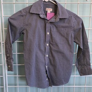 Size 4/5 - Black/White Gingham Shirt