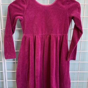 Size 6/7 - Pink Velour Hanna Dress
