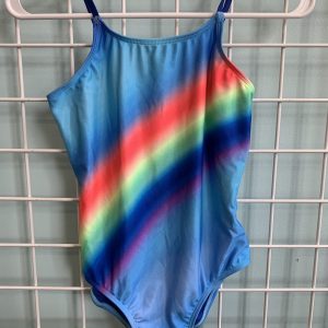Size 10 - Blue/Rainbow Swimsuit