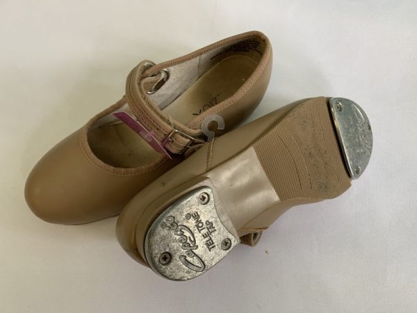 Dance Shoes - Size 01.5 Youth, Taupe Tap