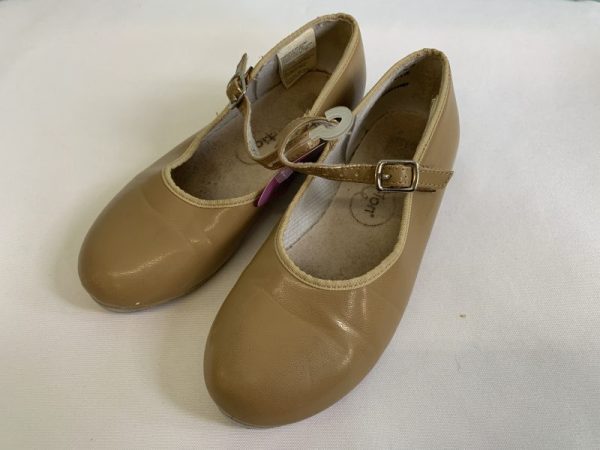 Dance Shoes - Size 02.5 Youth, Taupe Tap
