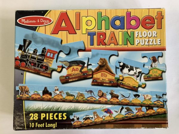 Puzzle: 28 Piece Melissa & Doug Alphabet Train Floor
