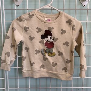 Size 5T - Tan Mickey Mouse Sweatshirt