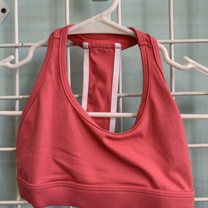 Size 6 - Pink/White So Danca Top Sports Bra