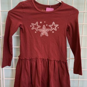 Size 6/7 - Maroon Star Dress