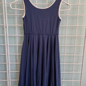 Size 7 - Blue/White Skater Dress