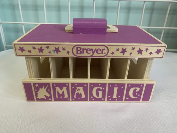 Toy - Breyer Unicorn Magic Wooden Carrier (No Animals)