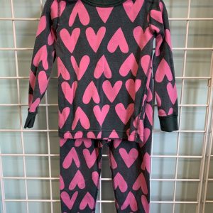 Size 4 - Blue/Pink Heart Hanna PJ Set