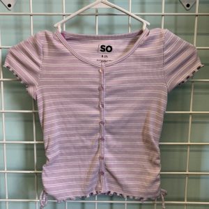 Size 7 - Purple/White Stripe Shirt