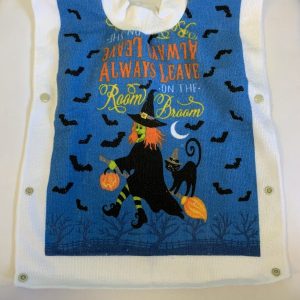 Gear: Blue Halloween Towel Bib (New)