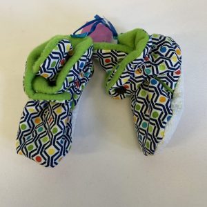 Slipper - Size 04 Infant, 18/24 Month, Polka Dot Bootie (New)