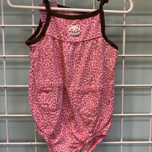 Size 18 Month - Pink/Brown Cheetah Onesie