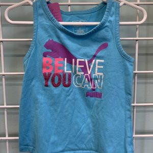 Size 2T - Blue Believe You Can Tank Top