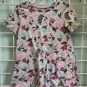 Size 3T - Grey Floral Dress