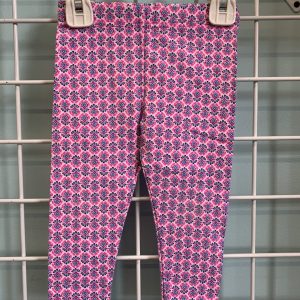 Size 3T - Pink/Blue Pattern Legging