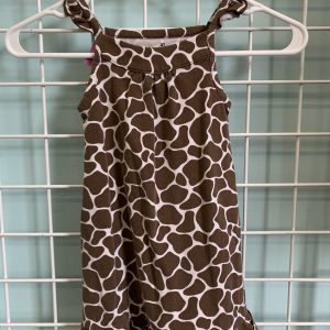 Size 4T - Brown/White Dress