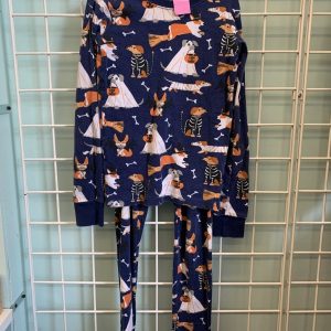 Size 8 - Blue Halloween Dog PJ Set