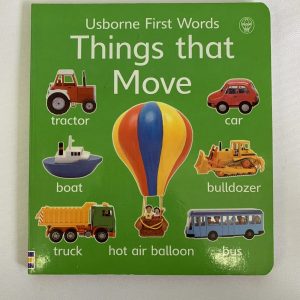Board Book - Usborne First Words, Things That Move