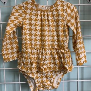 Size 24 Month - Yellow/White Skirted Onesie
