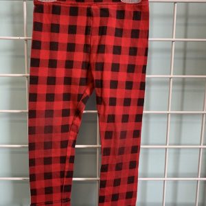 Size 3T - Red/Black Legging