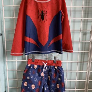 Size 3T - Red/Blue Spider Man Swimsuit