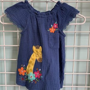 Size 4 - Blue Giraffe Shirt