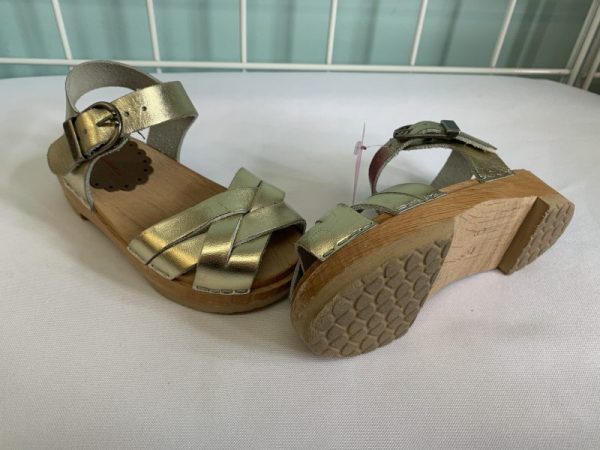 Sandal - 09 Toddler, Gold Hanna Wedge