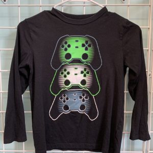 Size 7/8 - Black Gaming Shirt