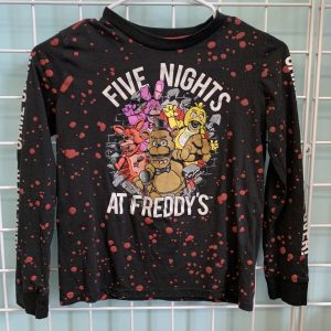 Size 8 - Black/Red Five Nights at Freddy's Shirt