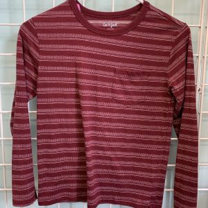 Size 8/10 - Maroon/White Shirt