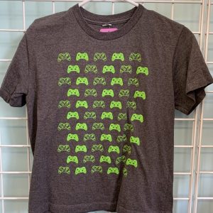 Size 8/10 - Grey/Green Gaming Shirt
