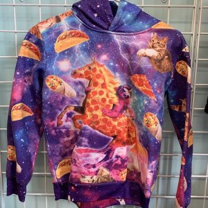 Size 10 - Purple Pizza Taco Cat Sweatshirt