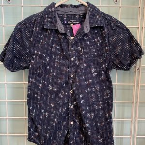 Size 10/12 - Blue/Brown Dot Shirt