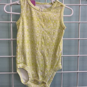 Size 12 Month - Yellow Patterned Onesie