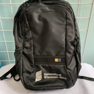 Backpack: Black UW Stout Bag