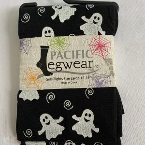 Tights: Youth, Size 12/14 Year - Black/White Ghost (New)