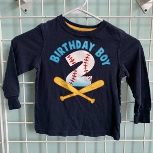 Size 4T - Blue 2nd Birthday Boy Shirt