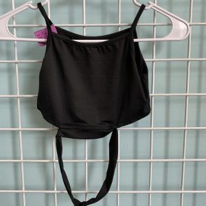 Size 7/8 - Black Dance Top/Bralette