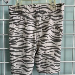 Size 8 - White/Grey Zebra Short