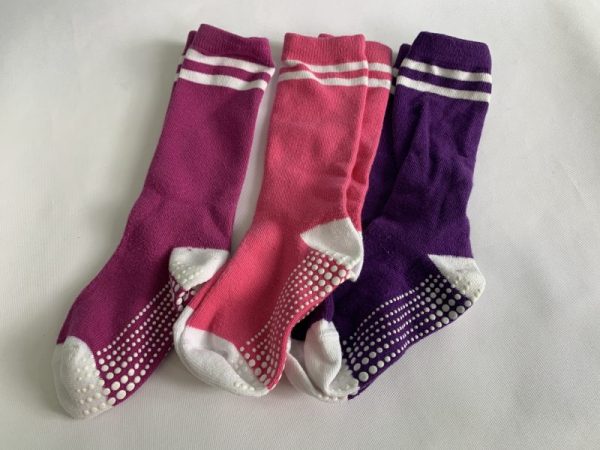 Socks - Youth 4-6, Pink/Purple 3 Pack