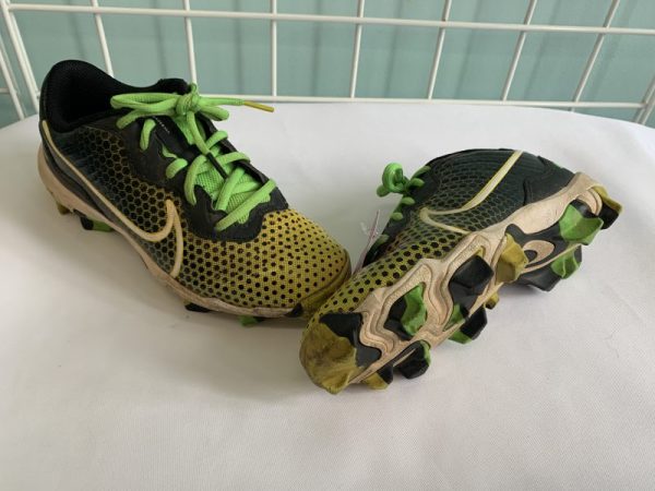 Cleat - 03.5 Youth, Black/Yellow/Green Nike