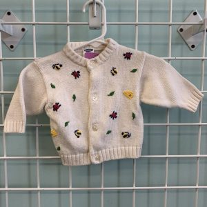 Size 00/03 Month - Cream Bug Sweater
