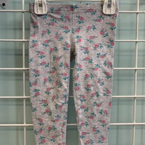 Size 18 Month - Grey/Pink Floral Pant